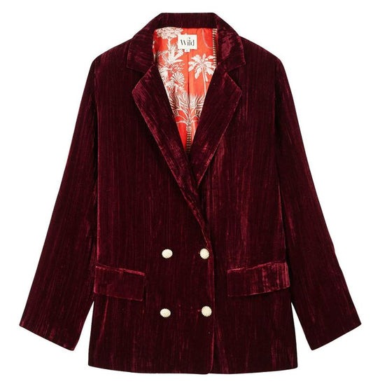 Crushed Velvet Blazer