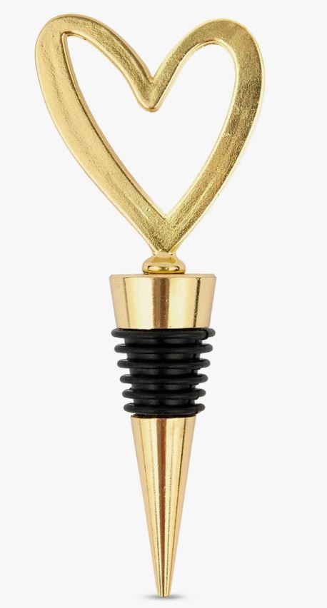 Gold Heart - Wine Bottle Stopper