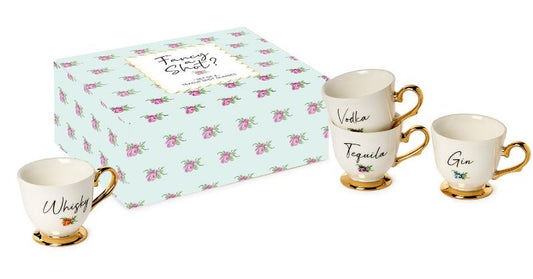 Teacup Shot Glasses in Gift Box
