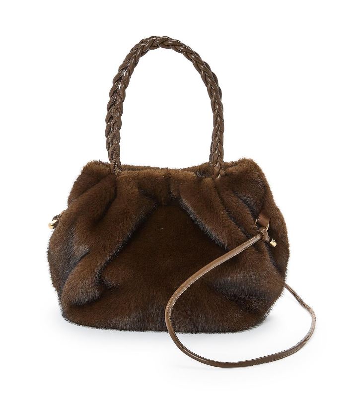 Cocoa Puff Faux Fur Bag