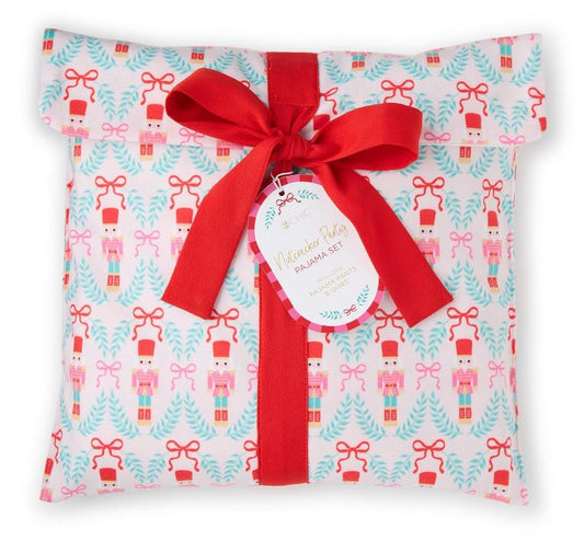 Nutcracker Party Print Jersey Printed Pajamas