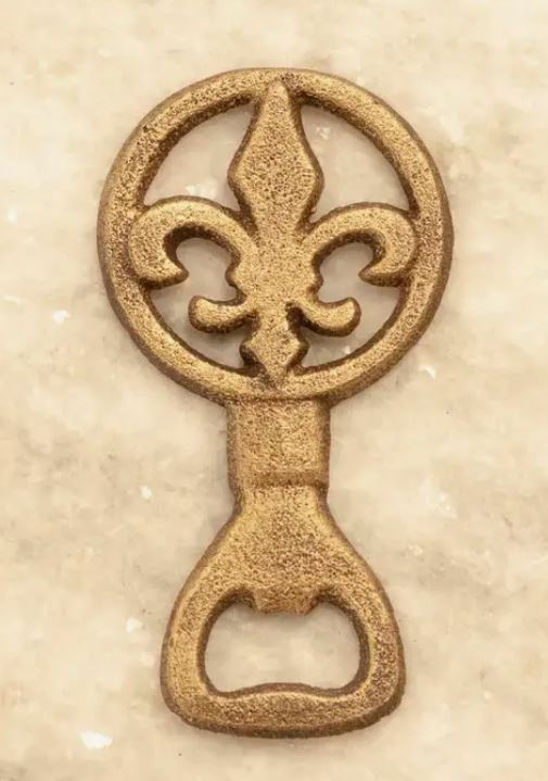 Fleur De Lis Bottle Opener - Gold