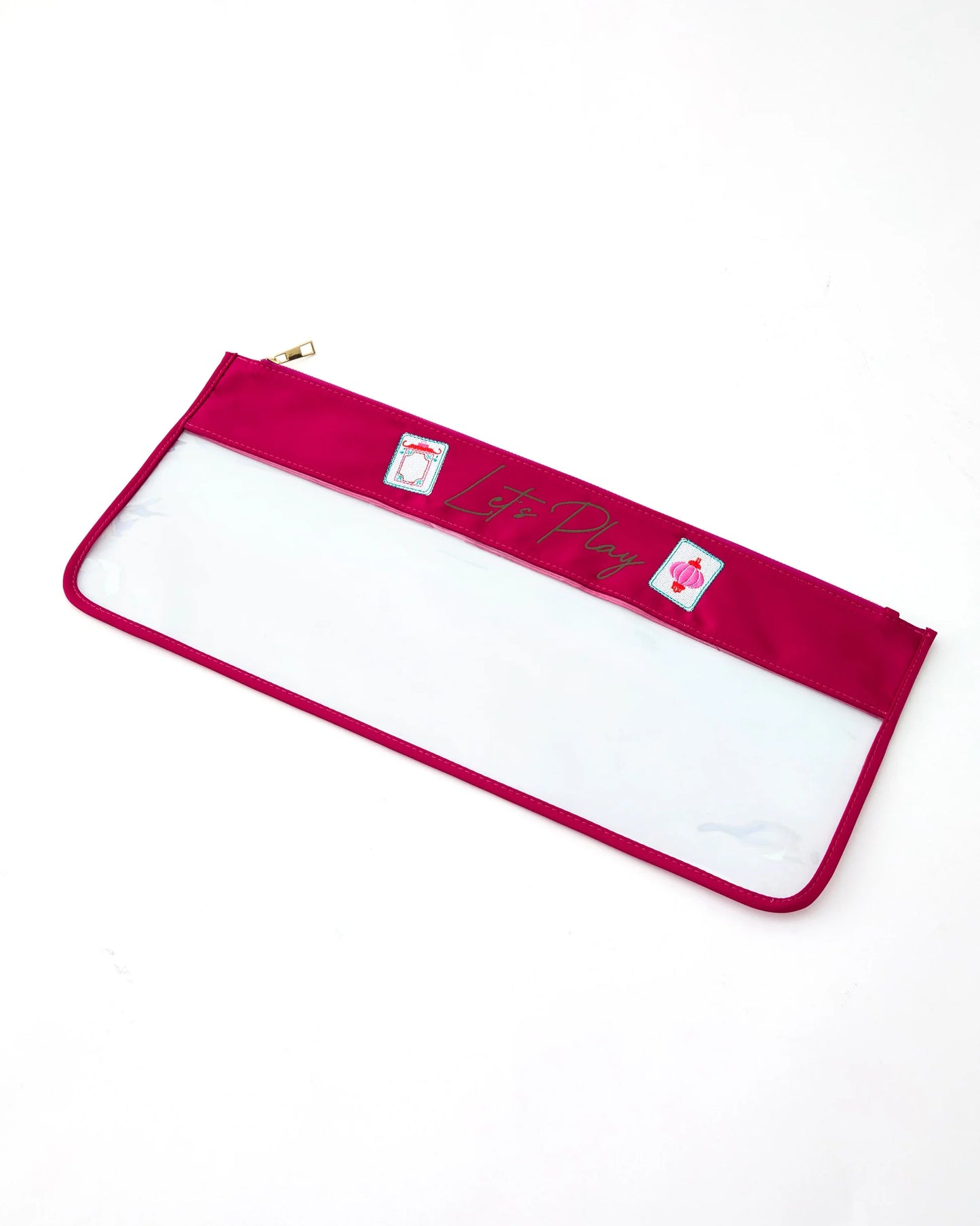 Let's Play Stitched Mahjong Bag