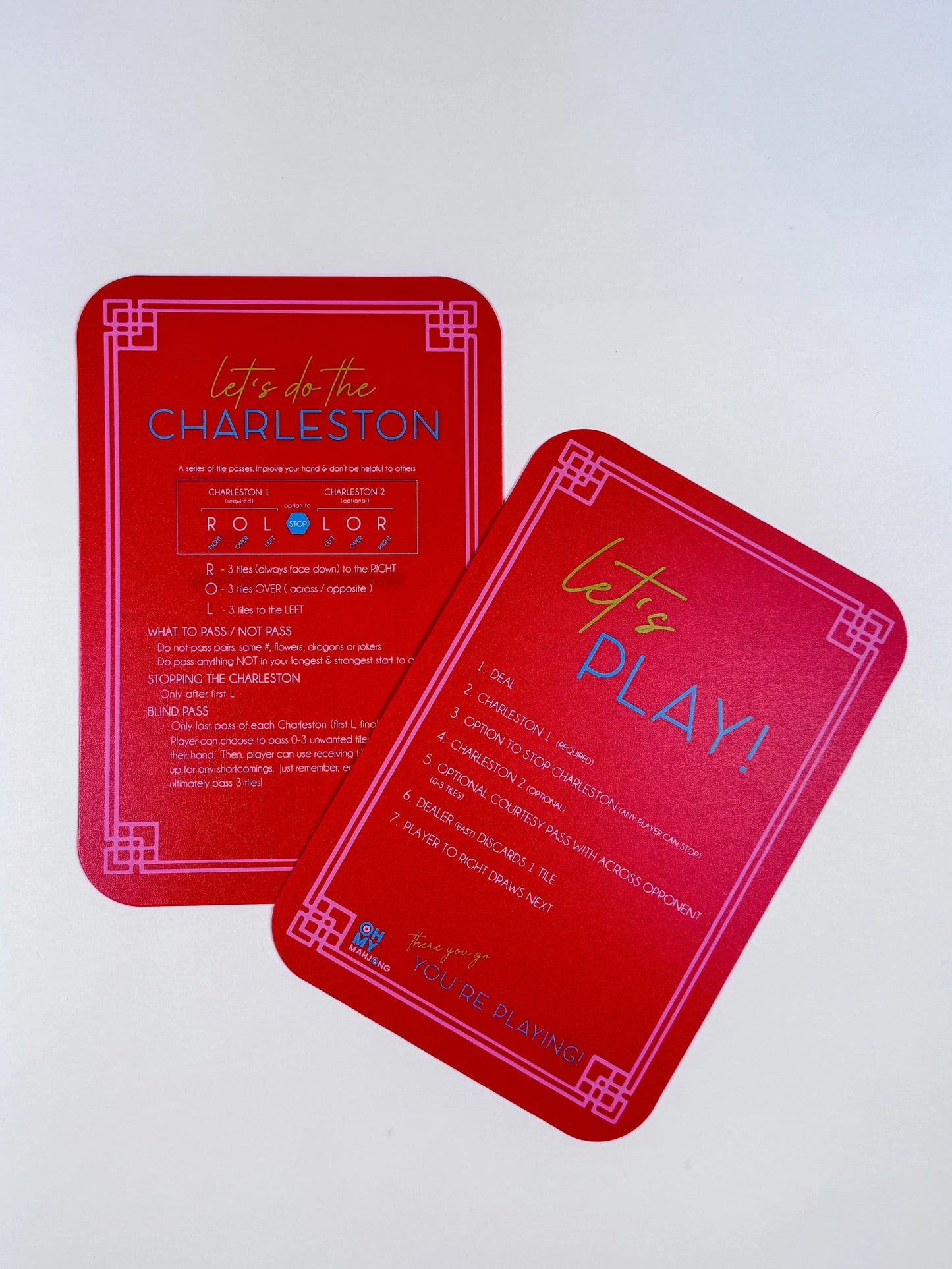 Red Mahjong Tile Shufflers