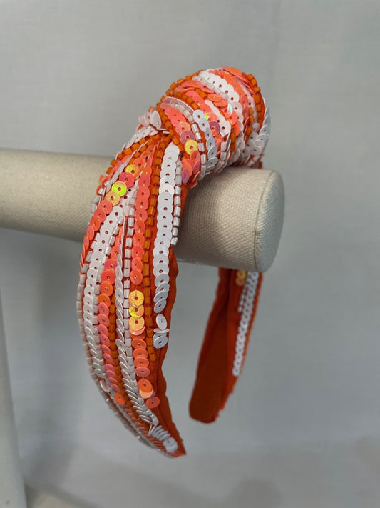 Sequin Top Knot Headband