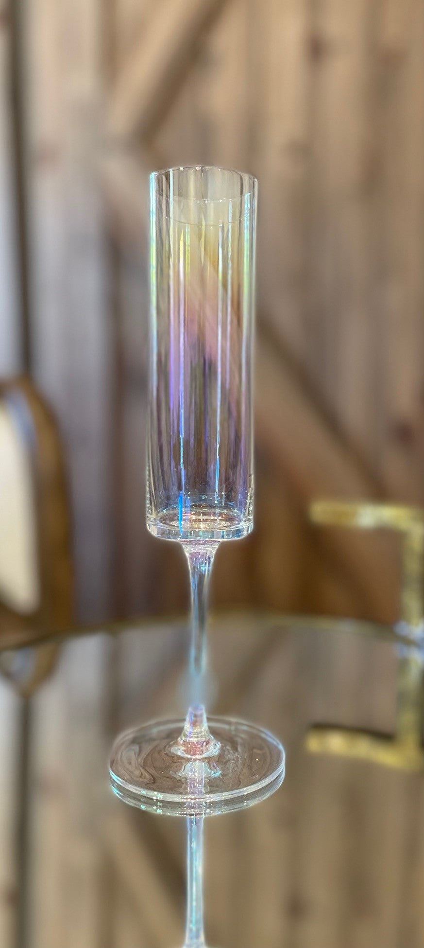 Vintage Champagne Flute - Clear Luster