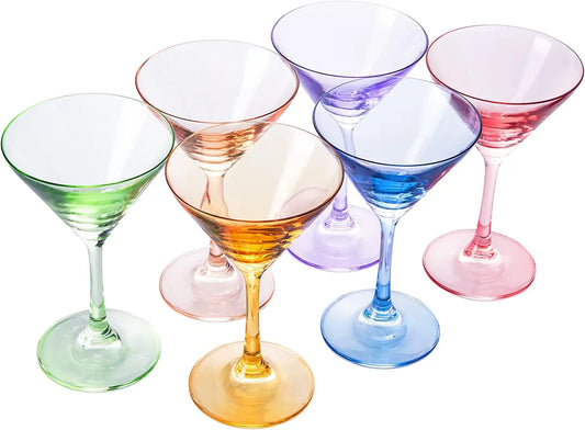 Colored Martini Glass