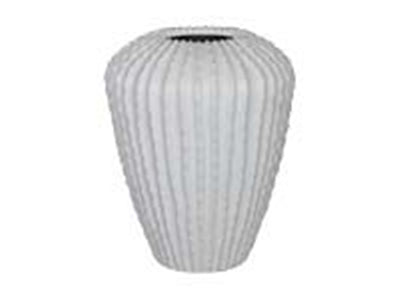 Large Cactus White Outdoor Vase