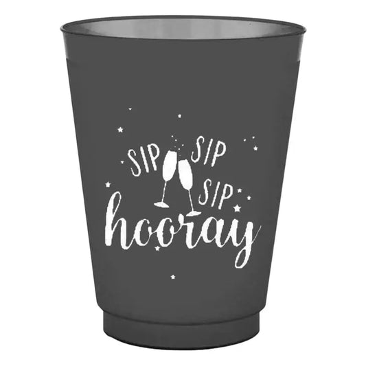 Sip Sip Hooray Cups (Black)