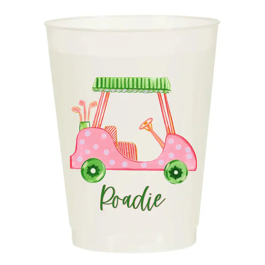Girlie Golf Cart Roadie Cups