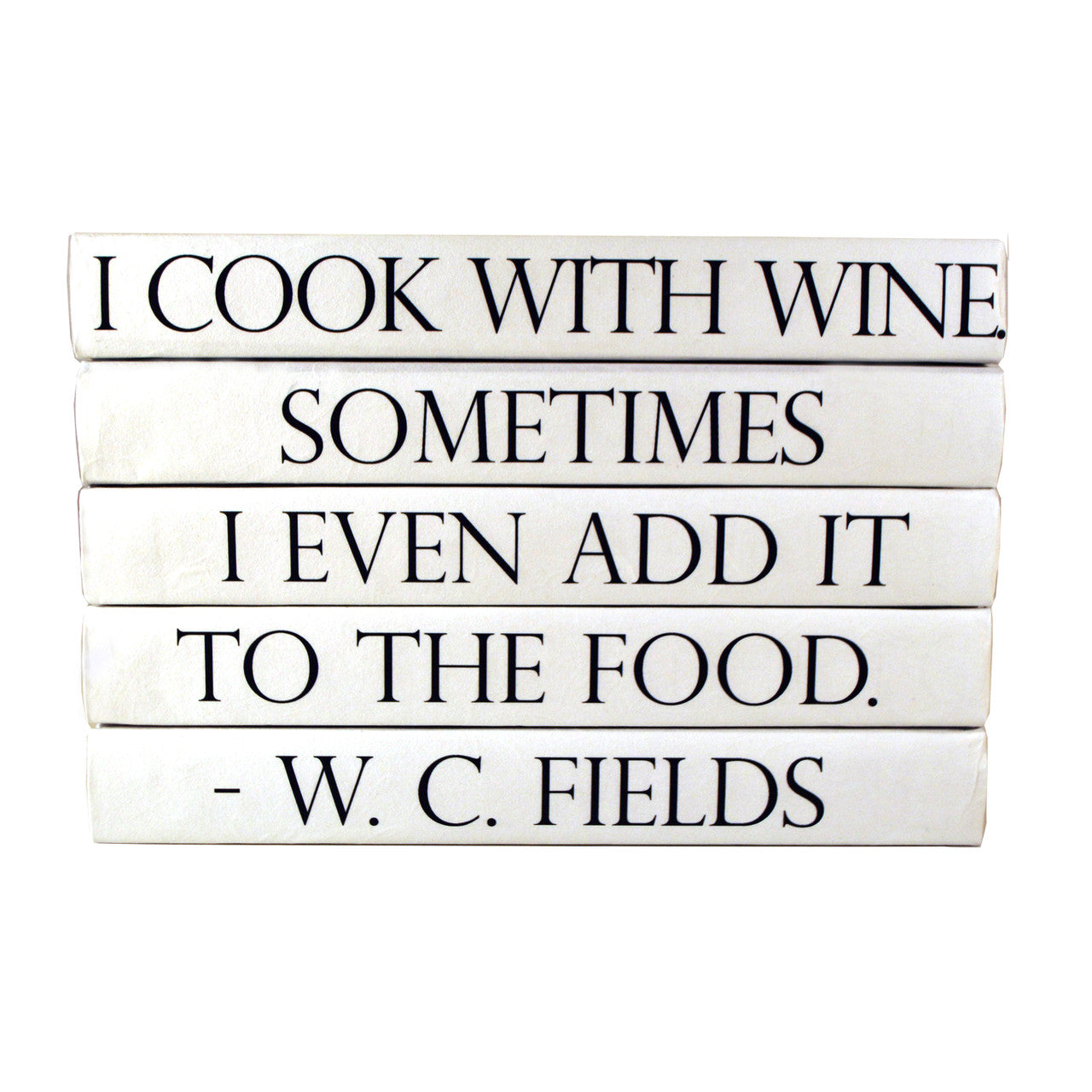 Decorative Book Set- I Cook With Wine
