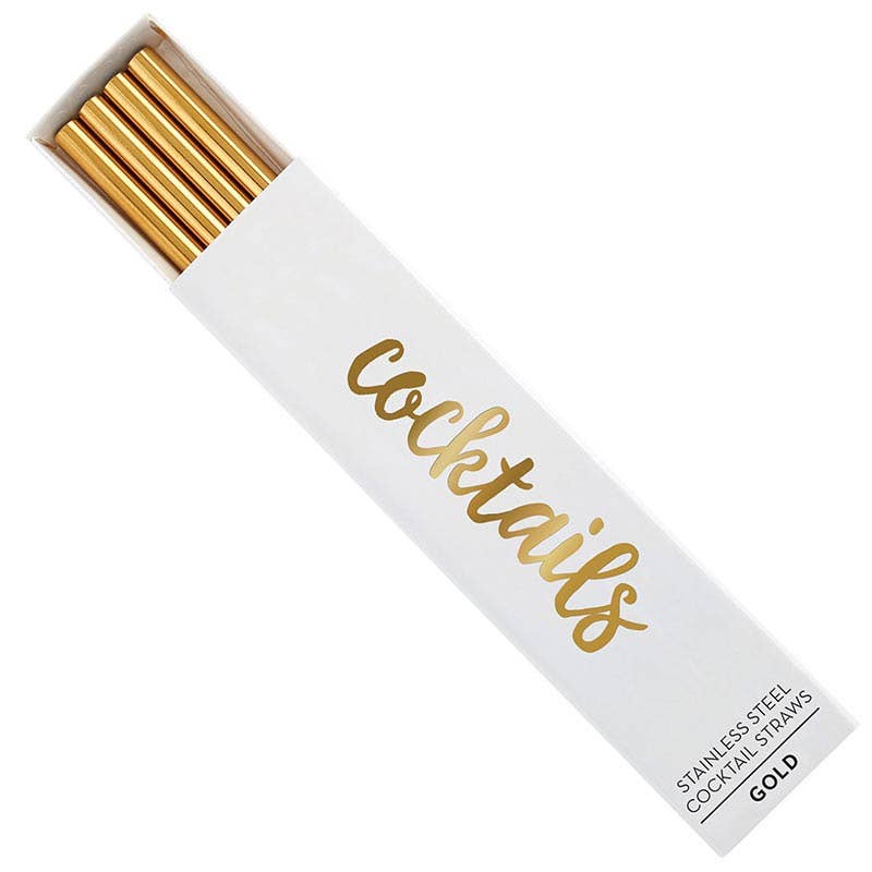 Gold Cocktail Straws