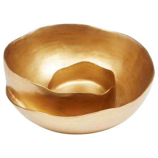 Knox Gold Leaf Swirl Bowl