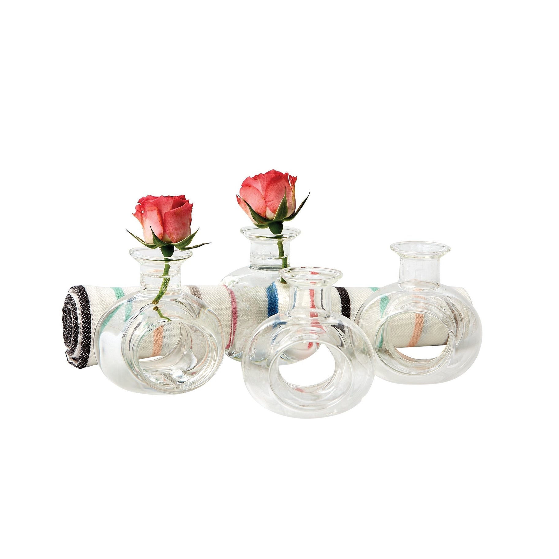 Bud Vase Napkin Rings Interwoven