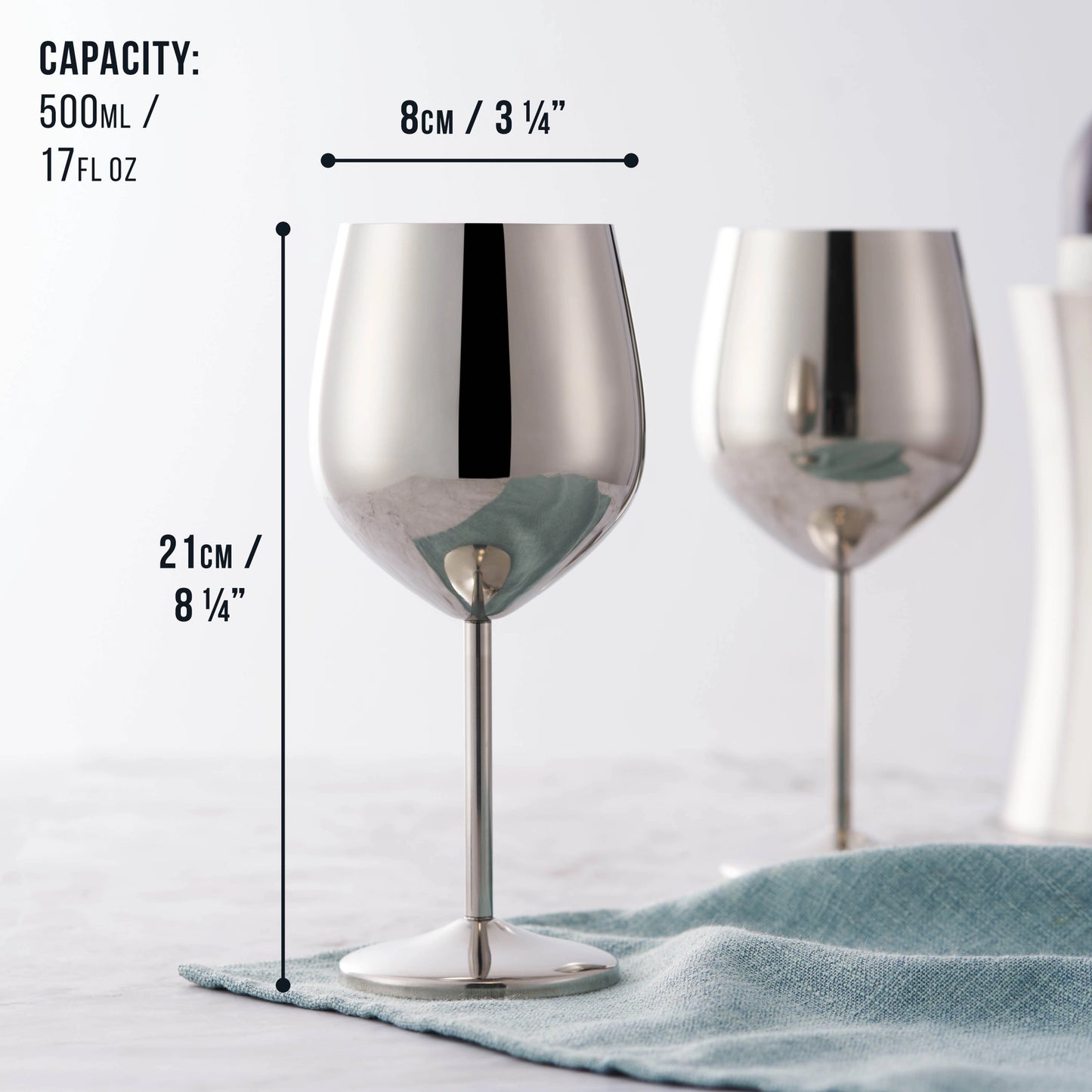Silver Wine Glass