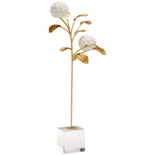 Hydrangea on Crystal Block