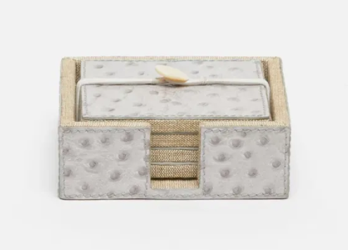 Grey Ostrich Coasters