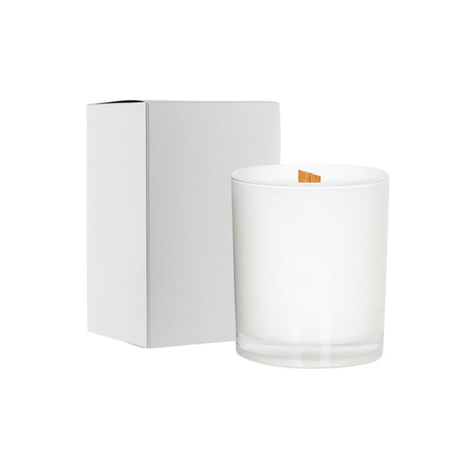 Blue Magnolia Wooden Wick Candle