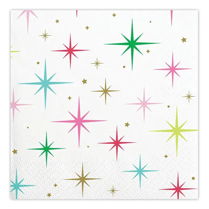 Retro Stars Cocktail Napkins