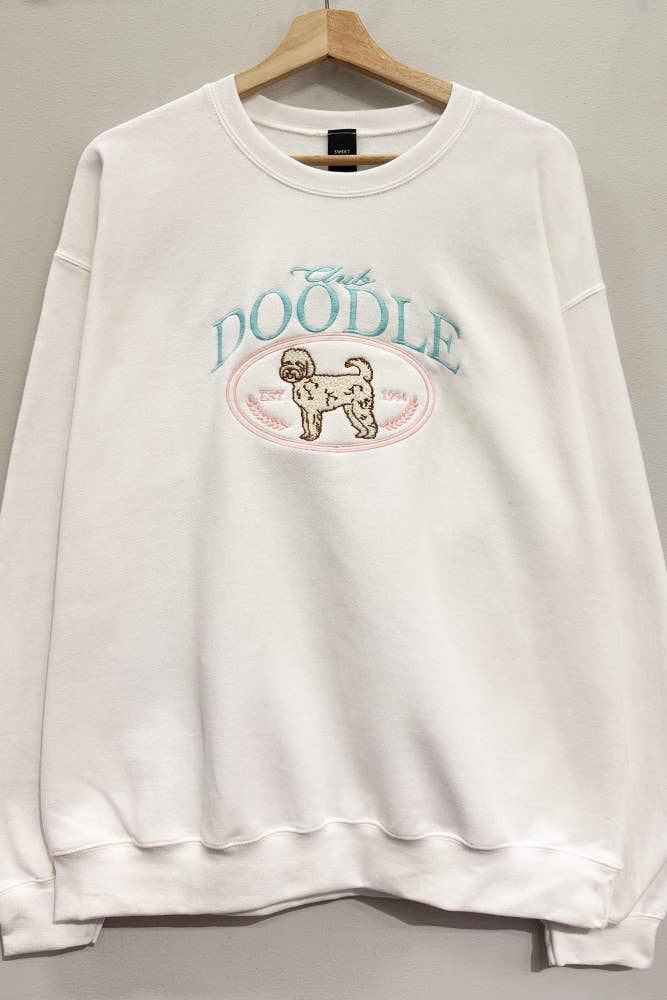 Club Doodle Embroidered Sweatshirt