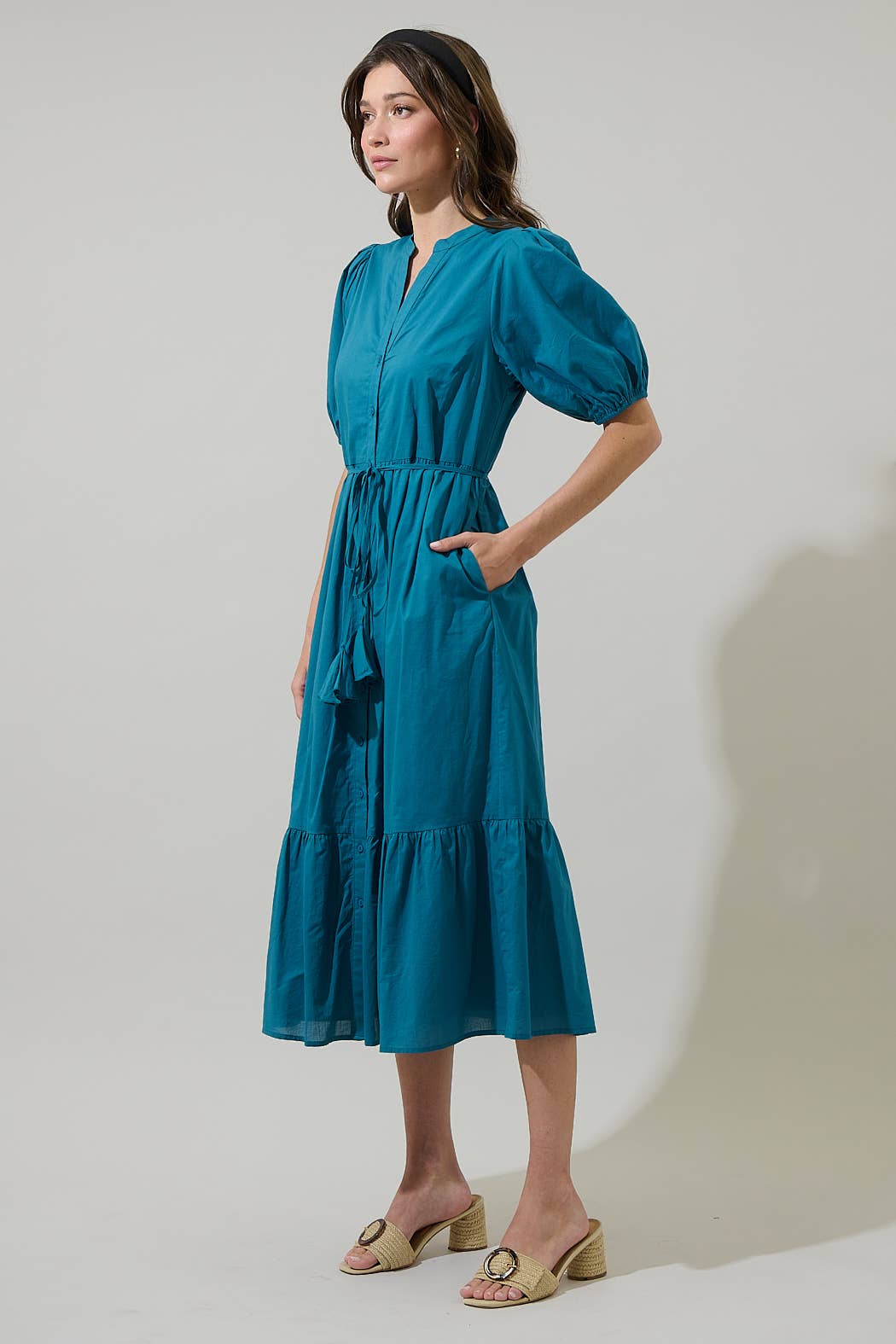 Beth Button Down Midi Dress