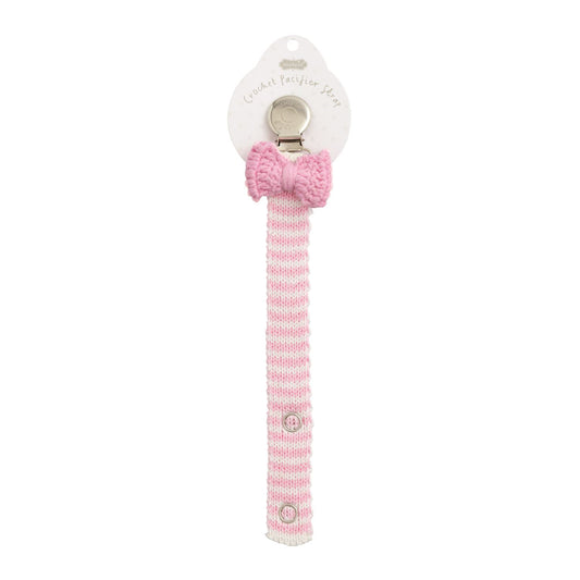 Pink Bow Crochet Pacy Strap