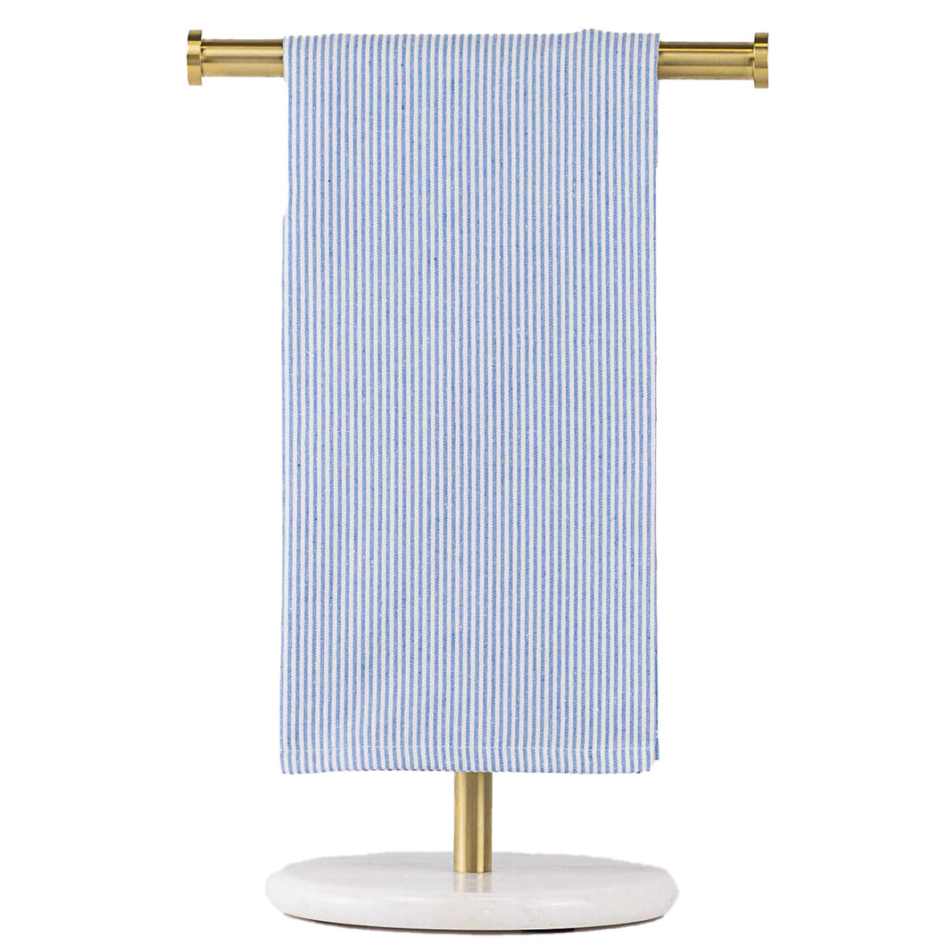 Blue/White Seersucker Towel