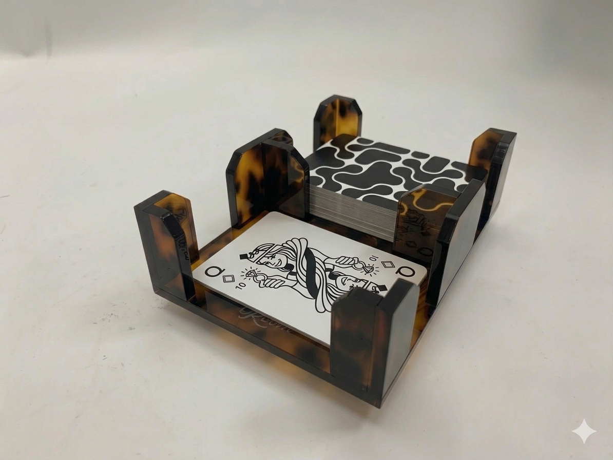 Acrylic Card Spinner - Tortoise