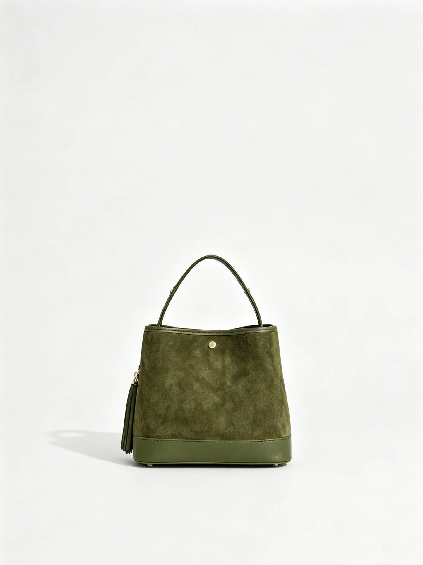 Italian Suede Bucket Bag