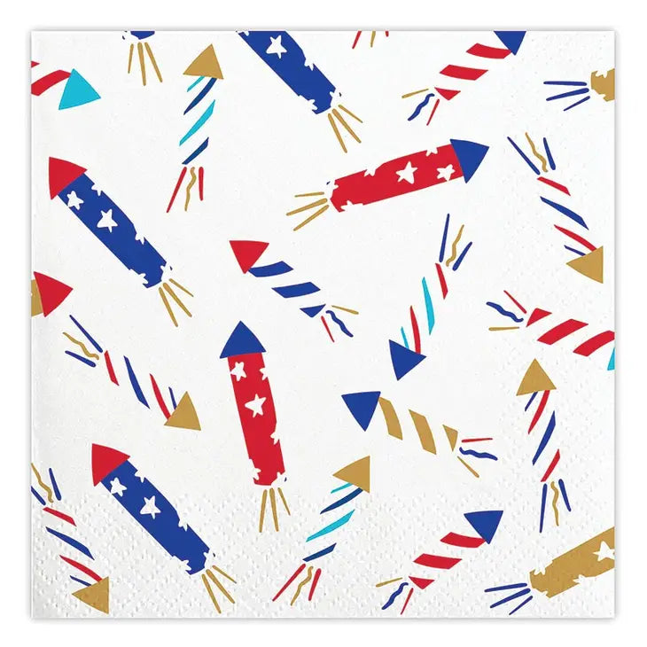 Firecrackers Cocktail Napkins