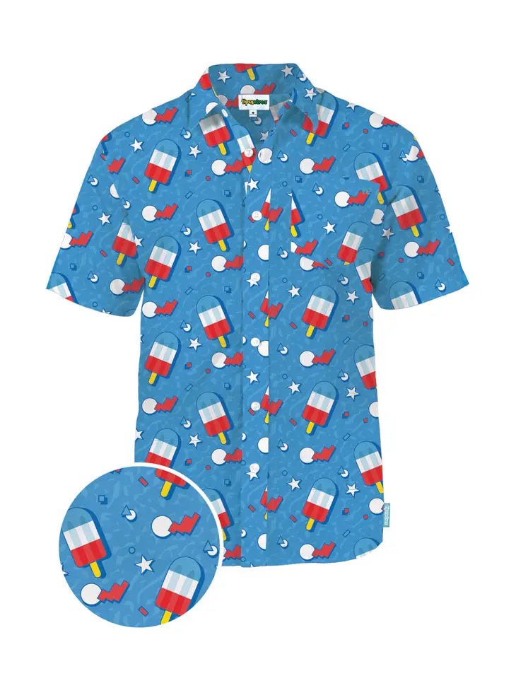 Patriotic Pops Button Down Shirt