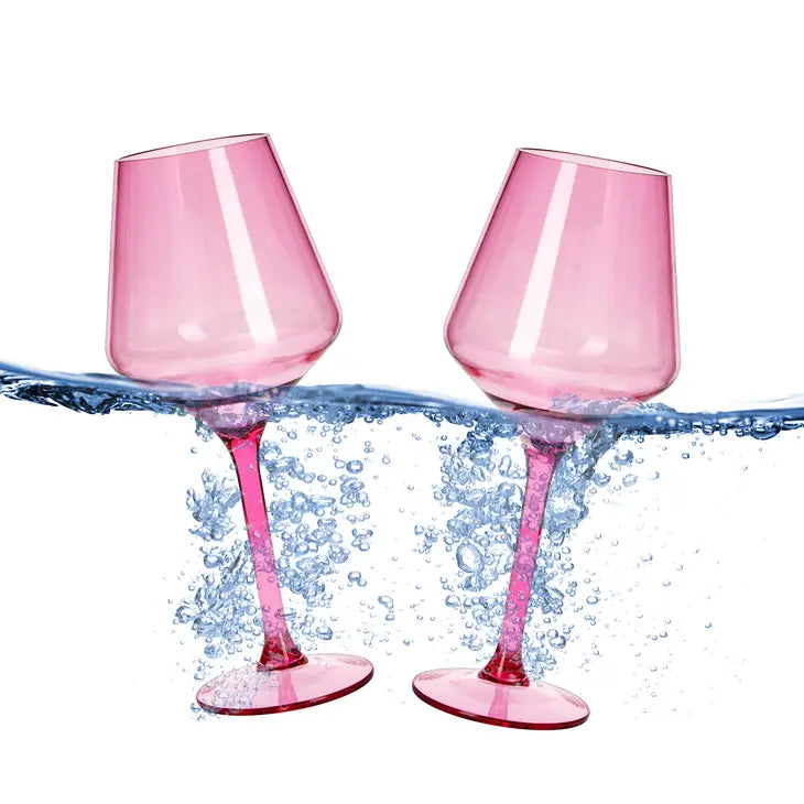 Acrylic Floating Wine Glass