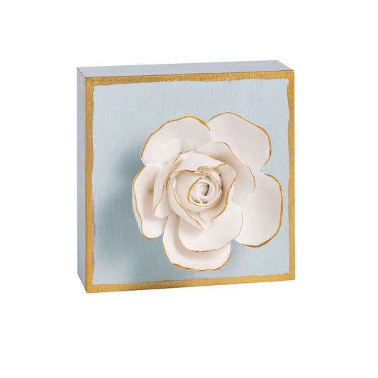 Blue Flower Plaque
