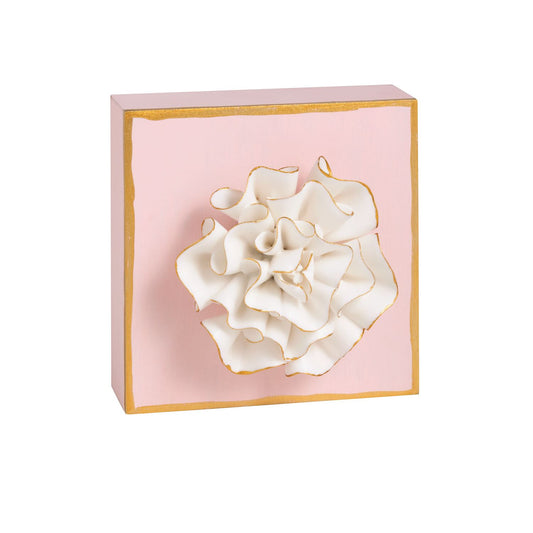 Pink Flower Plaque