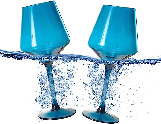 Acrylic Floating Wine Glass