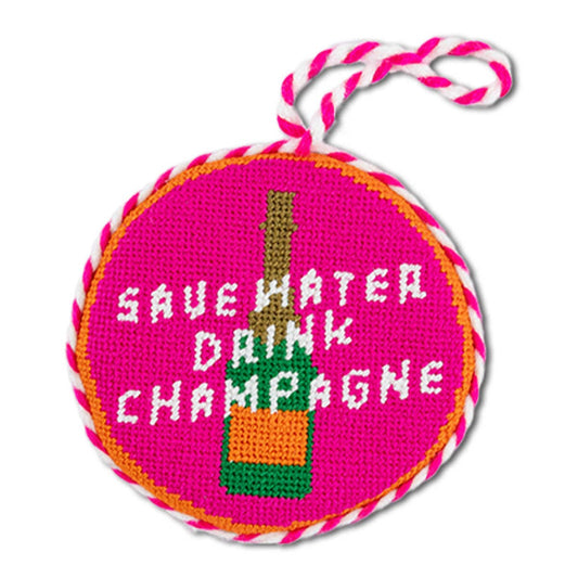 Needlepoint Ornament - Save Water