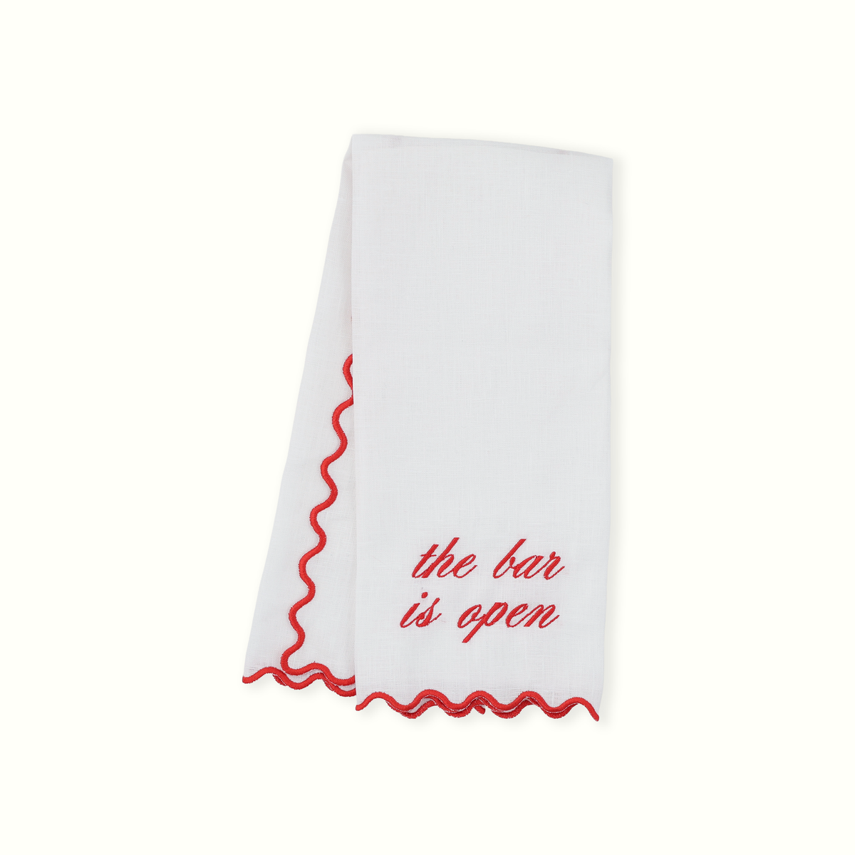 The Bar is Open Linen Bar Towel