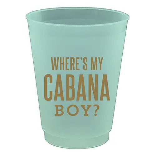 Where's My Cabana Boy Cups (Mint)