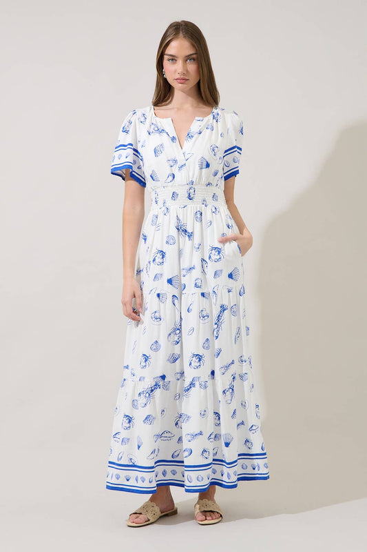Maxi Dress Sea Tale