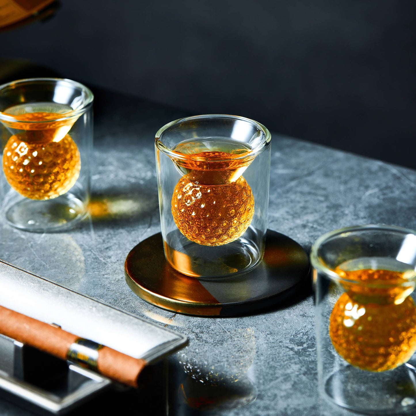Golf Ball Whiskey Shot Glass