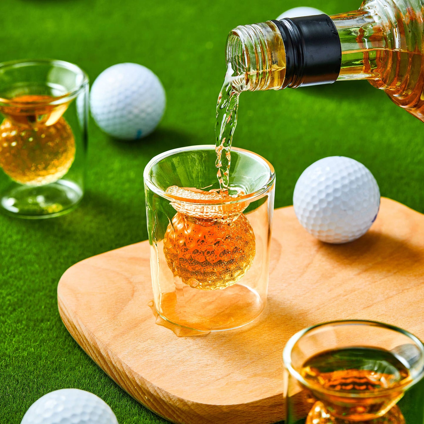 Golf Ball Whiskey Shot Glass