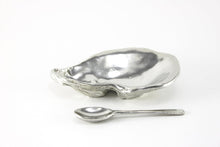 Load image into Gallery viewer, Pewter Oyster Shell Salt Cellar
