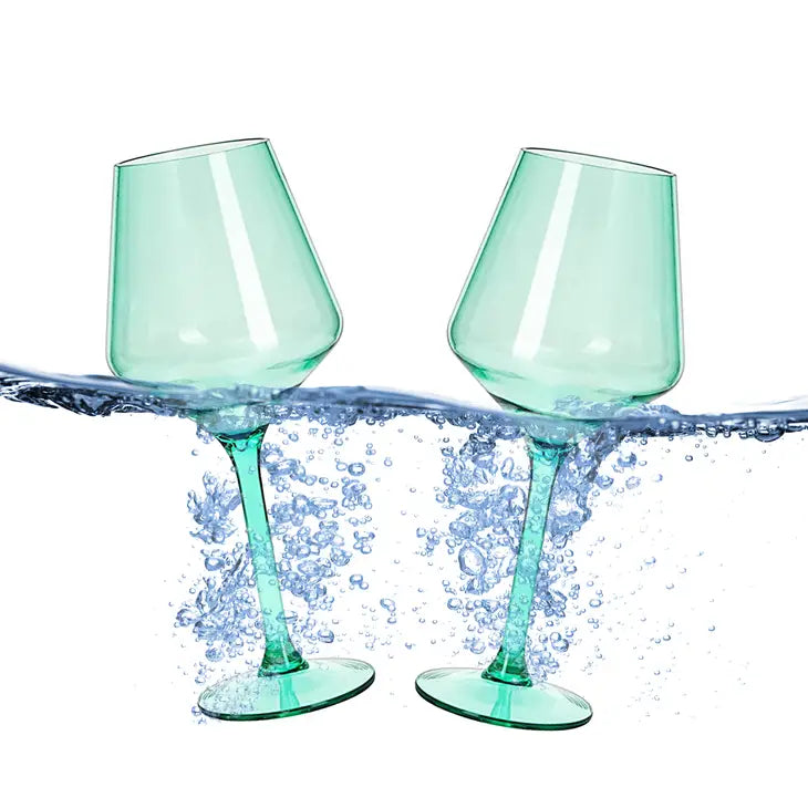 Acrylic Floating Wine Glass