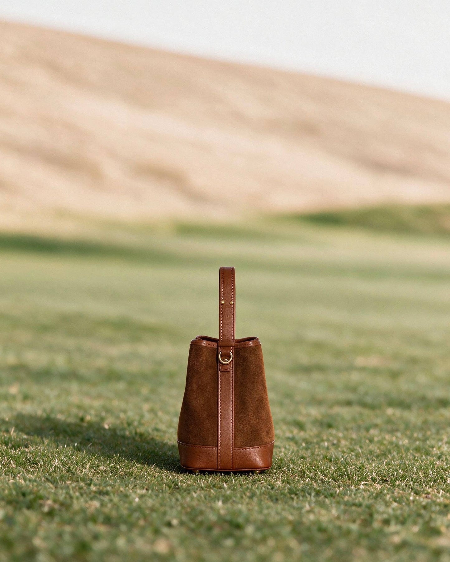 Italian Suede Bucket Bag