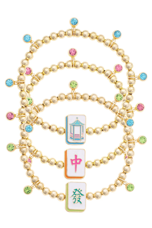 Mahjong Bracelet Set of 3