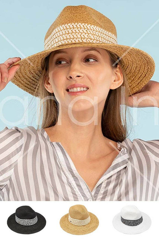 Straw Hat Stitches Woven Trim