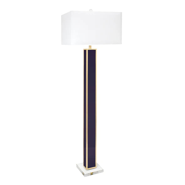 Blair Floor Lamp -Indigo & Gold
