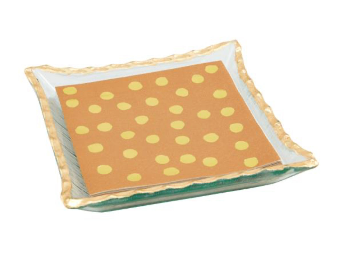 Gold Napkin Holder w Napkins