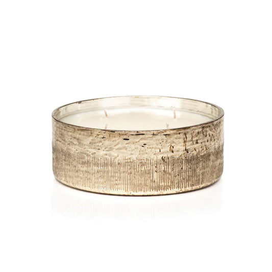 Siberian Fir 4 Wick Candle - Gold Glass