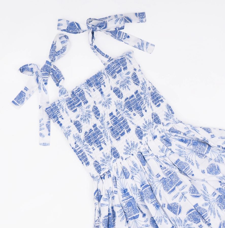 Smock Dress 100% Cotton - Ginger Fans
